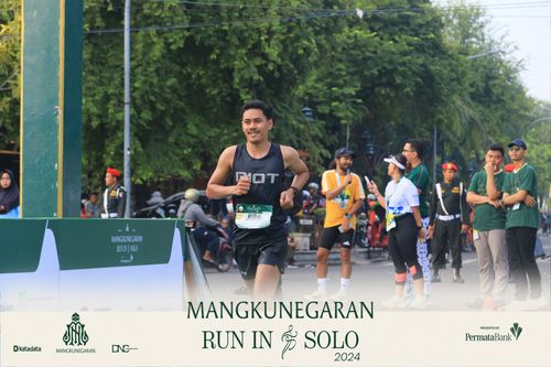 Race photo from Mangkunegaran Run 2024