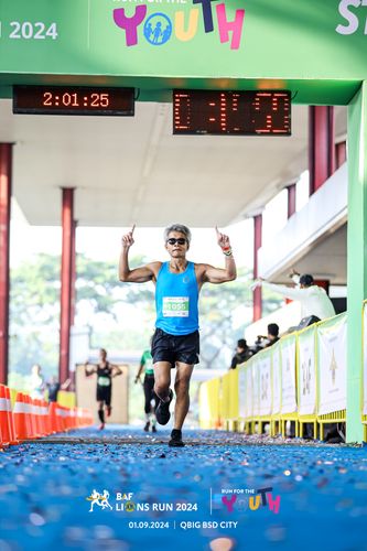 Race photo from BAF LIONS RUN 2024