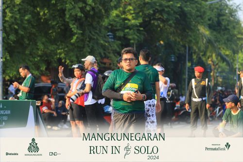 Race photo from Mangkunegaran Run 2024