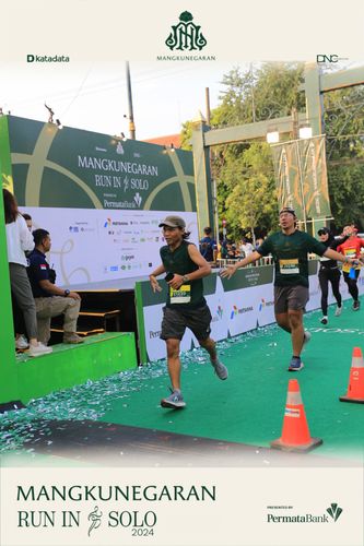 Race photo from Mangkunegaran Run 2024