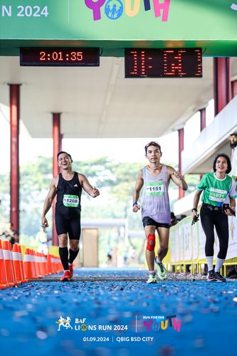 Race photo from BAF LIONS RUN 2024