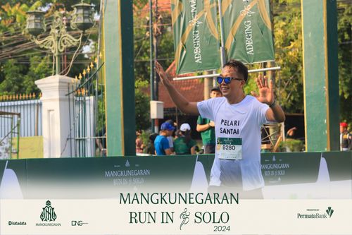 Race photo from Mangkunegaran Run 2024