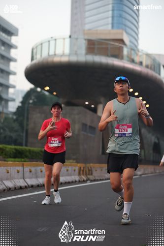 Race photo from Smartfren Run 2025 