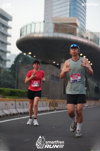 Race photo from Smartfren Run 2025 