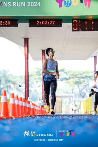 Race photo from BAF LIONS RUN 2024