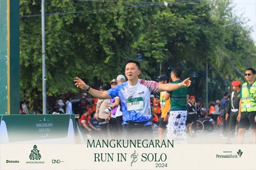 Race photo from Mangkunegaran Run 2024