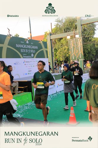 Race photo from Mangkunegaran Run 2024