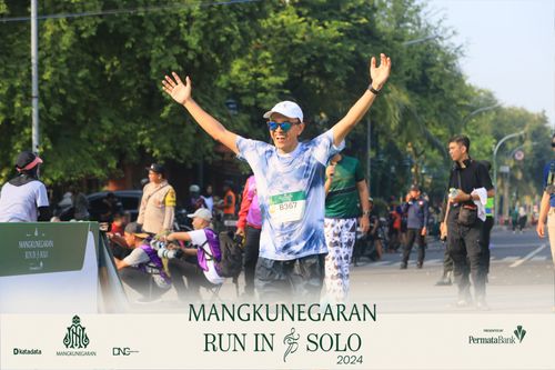Race photo from Mangkunegaran Run 2024