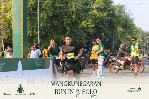 Race photo from Mangkunegaran Run 2024