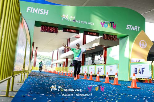 Race photo from BAF LIONS RUN 2024