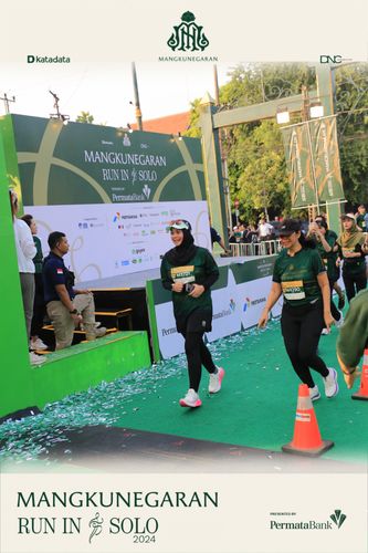 Race photo from Mangkunegaran Run 2024