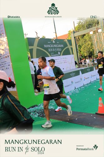 Race photo from Mangkunegaran Run 2024