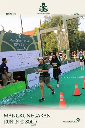 Race photo from Mangkunegaran Run 2024