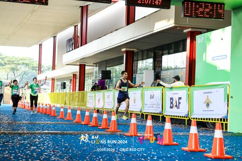 Race photo from BAF LIONS RUN 2024