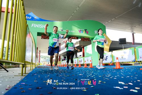 Race photo from BAF LIONS RUN 2024