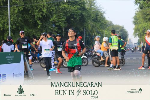 Race photo from Mangkunegaran Run 2024