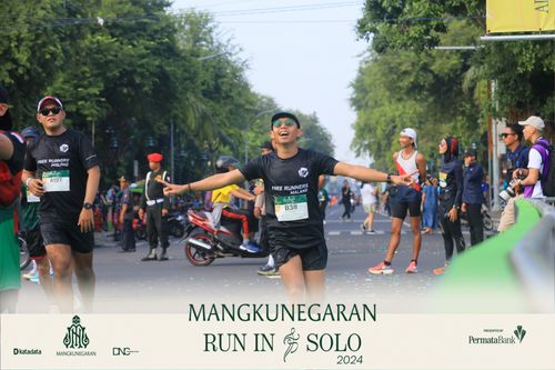 Race photo from Mangkunegaran Run 2024
