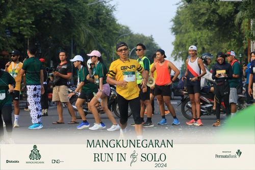 Race photo from Mangkunegaran Run 2024