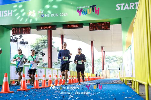 Race photo from BAF LIONS RUN 2024