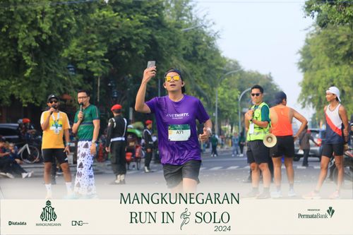 Race photo from Mangkunegaran Run 2024