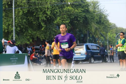 Race photo from Mangkunegaran Run 2024