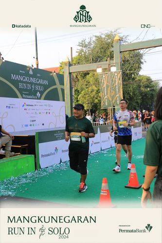 Race photo from Mangkunegaran Run 2024