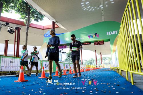 Race photo from BAF LIONS RUN 2024