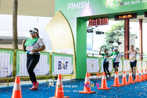 Race photo from BAF LIONS RUN 2024