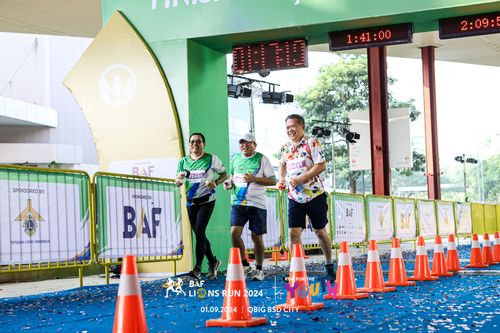 Race photo from BAF LIONS RUN 2024