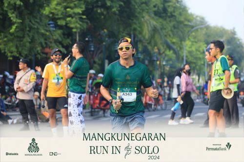 Race photo from Mangkunegaran Run 2024
