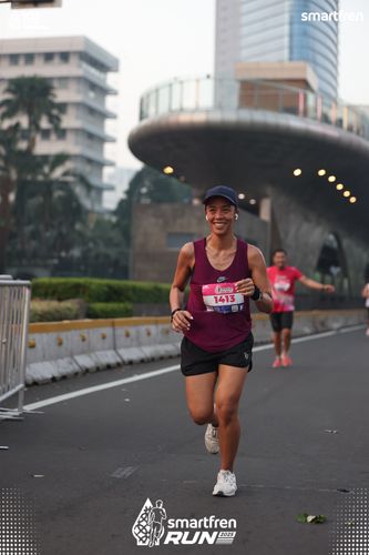 Race photo from Smartfren Run 2025 