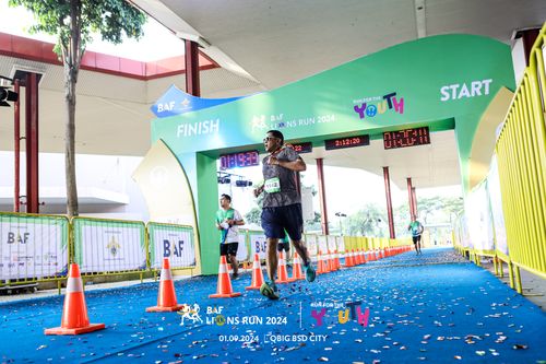 Race photo from BAF LIONS RUN 2024