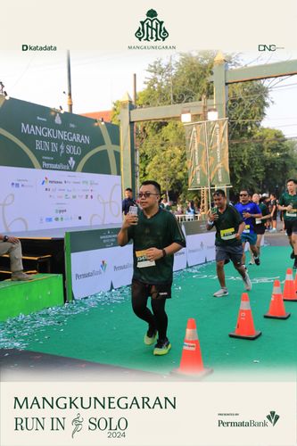 Race photo from Mangkunegaran Run 2024