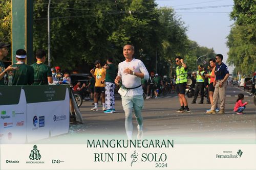 Race photo from Mangkunegaran Run 2024