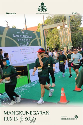 Race photo from Mangkunegaran Run 2024