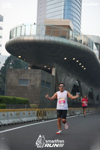 Race photo from Smartfren Run 2025 