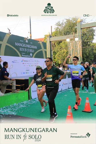 Race photo from Mangkunegaran Run 2024