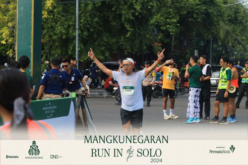 Race photo from Mangkunegaran Run 2024