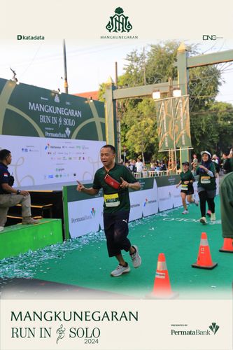 Race photo from Mangkunegaran Run 2024