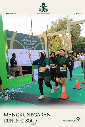 Race photo from Mangkunegaran Run 2024