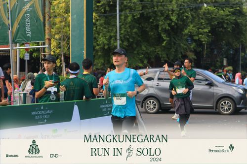 Race photo from Mangkunegaran Run 2024