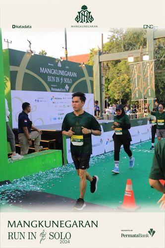 Race photo from Mangkunegaran Run 2024