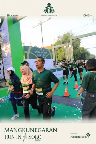 Race photo from Mangkunegaran Run 2024