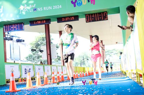 Race photo from BAF LIONS RUN 2024