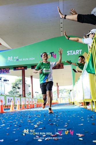 Race photo from BAF LIONS RUN 2024