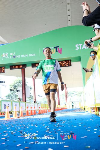 Race photo from BAF LIONS RUN 2024