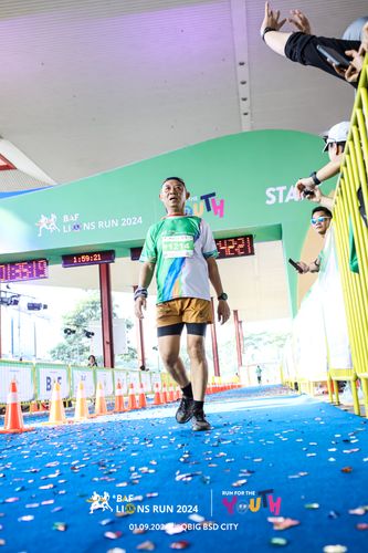 Race photo from BAF LIONS RUN 2024