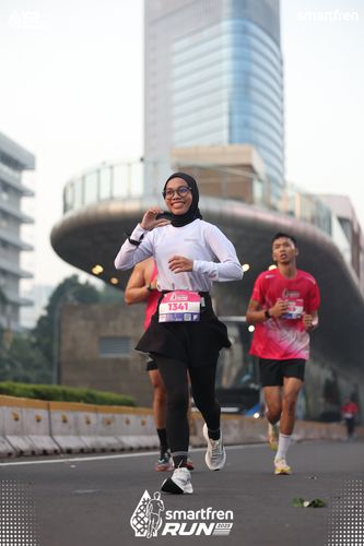 Race photo from Smartfren Run 2025 