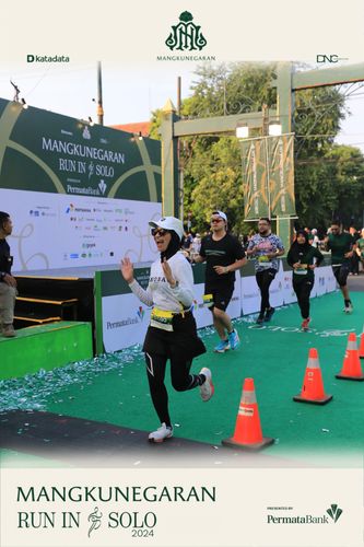 Race photo from Mangkunegaran Run 2024