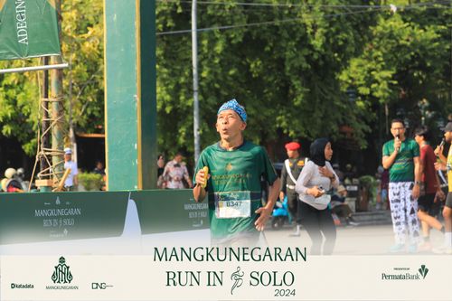Race photo from Mangkunegaran Run 2024